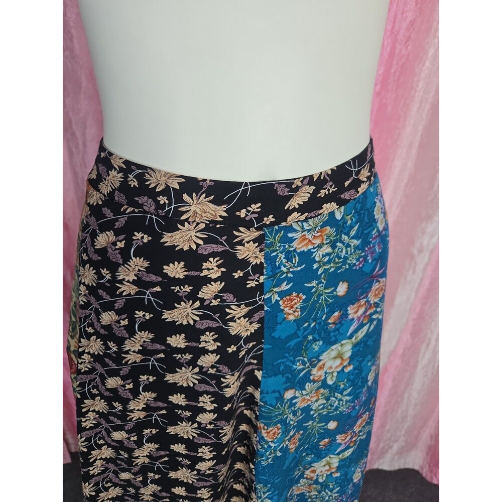 Natural Life Valentina Floral Patchwork Maxi Boho Cottagecore Maxi Skirt Size XL - Picture 4 of 12